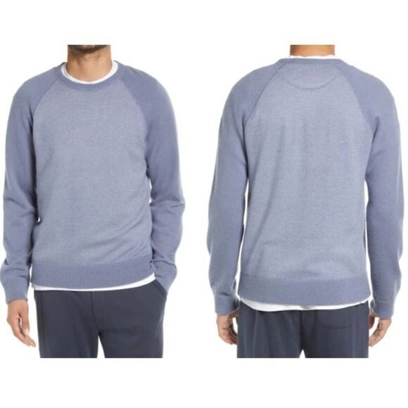 Vince Men's Crewneck Sweater Wool &‎ Cashmere Colorblock 2XLA1425 - Picture 1 of 3